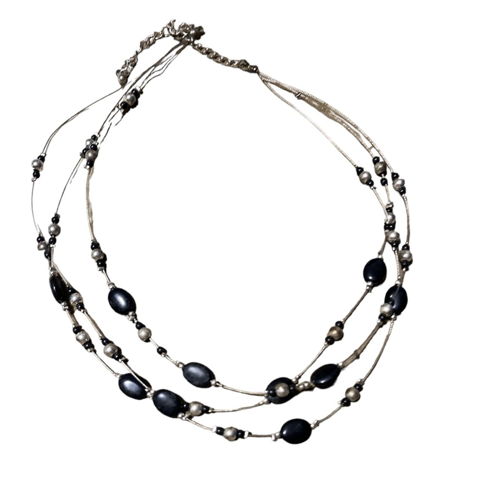 Free! With bundle purchase!  3 Tier Short Beaded Necklace - Picture 3 of 6